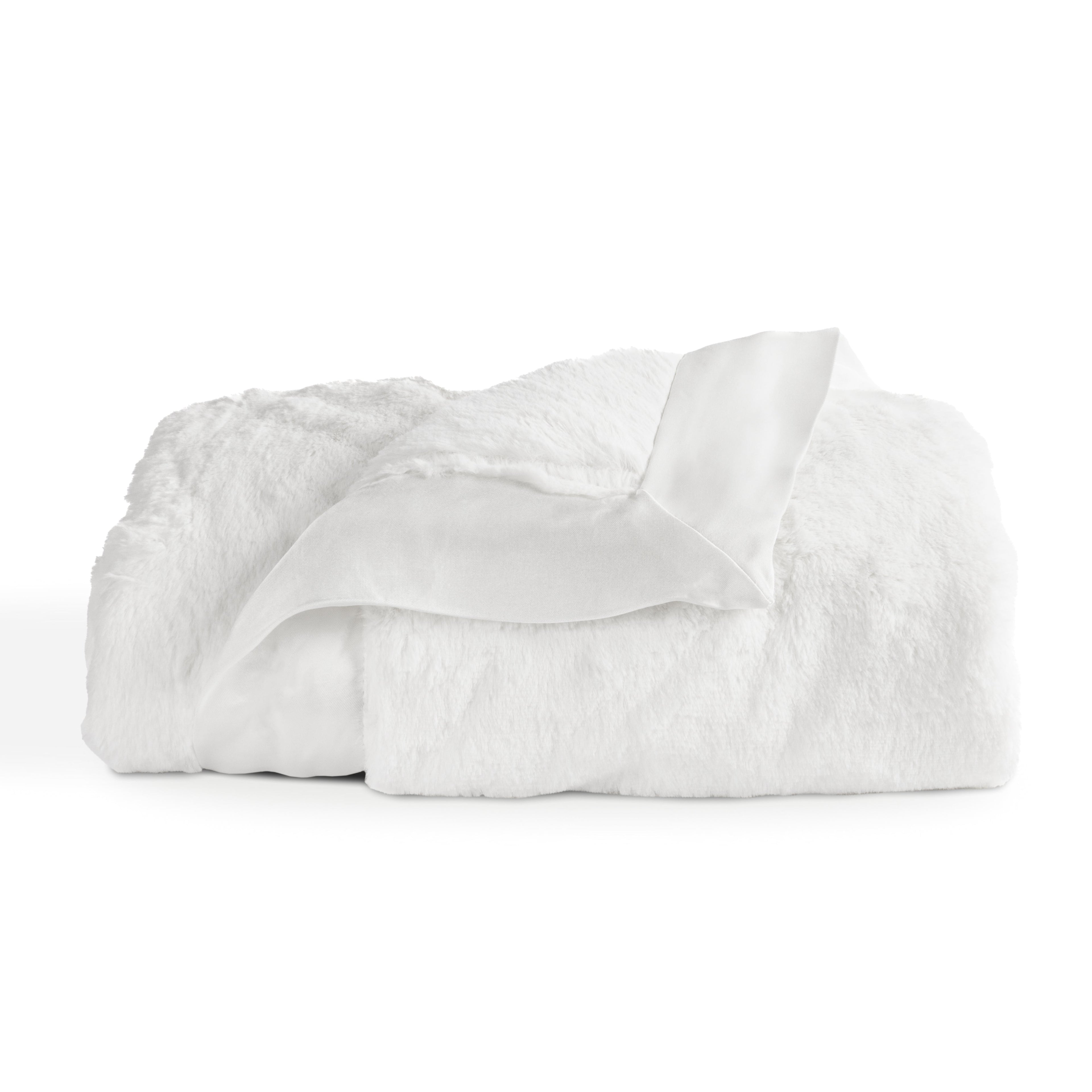 Luxe Baby & Toddler Blanket (29" x 35") - White & Cream