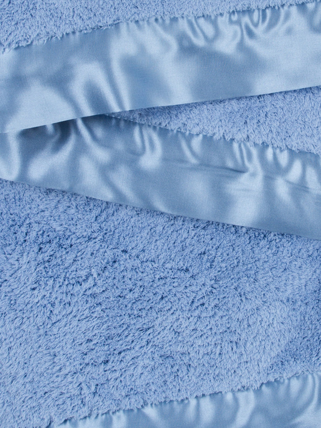 Chenille Baby & Toddler Blanket (29" x 35") - Lavender, White & Cornflower