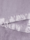 Chenille Baby & Toddler Blanket (29" x 35") - Lavender, White & Cornflower