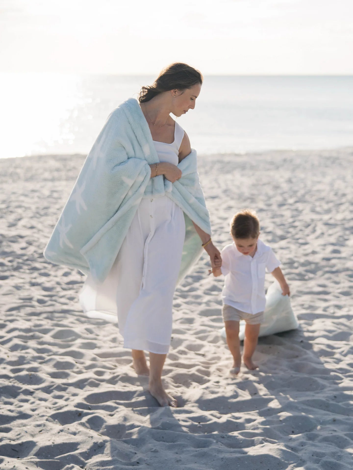 Luxe Coastal Calm Baby & Toddler Blanket (29" x 35")